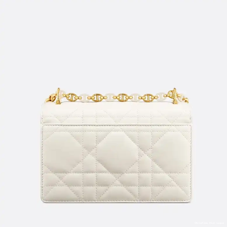 Cheap Caro Macrocannage Mini White Miss Lambskin Bag 0706 Luxury